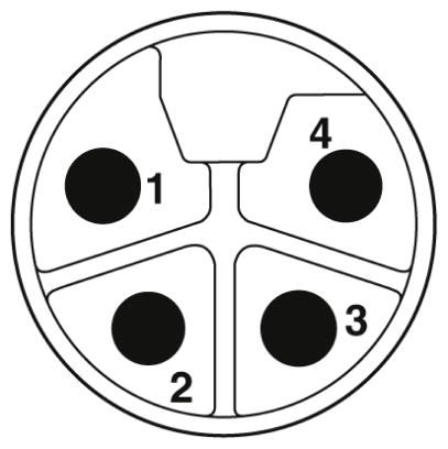Встраиваемые разъемы-SACC-DSI-M12MSL-4CON-M16XL/0,2
