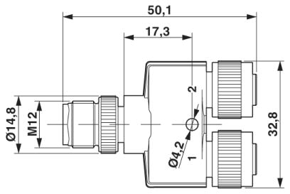 Y-разветвитель-SAC-5P-Y/2XFS VP SCO