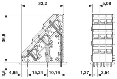 Клеммные блоки для печатного монтажа-ZFK3DS 1,5-5,08