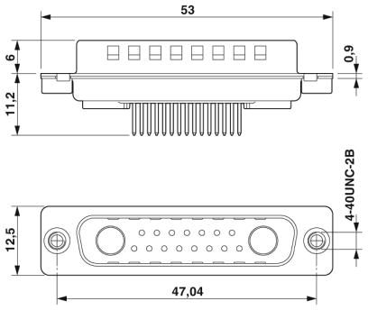 Контактная вставка D-SUB-CUC-DSI-S1STZ-S/DSLSB2P15S