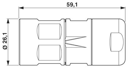 Кабельный соединитель-RF-16P1N8A8V03