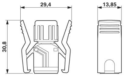 Сальниковый корпус RJ45-VS-08-T-G-RJ45/IP20