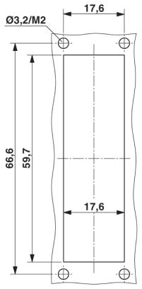 Монтажная рама D-SUB-VS-25-A-GC-BU/BU