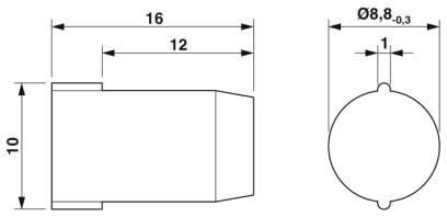 Заглушки-SEALING PLUG 9X16 RD