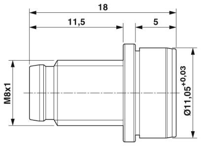 Крепежный резьбовой элемент корпуса-SACC-FP-M-M8/PRESS SMD