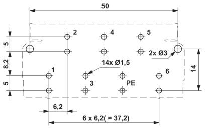 Модуль для контактов-DC-B 6-IB-7X4-PCB-180