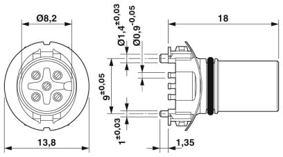 Комплект образцов-SACC-CIP-M12FS-5P SMD SH-SP