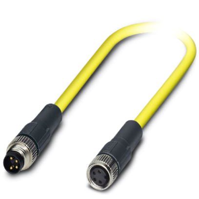 Кабель для датчика / исполнительного элемента-SAC-4P-M8MS/ 0,5-542/M8 FS BK