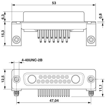 Контактная вставка D-SUB-CUC-DSI-J1STZ-A/DSLSB2P15S