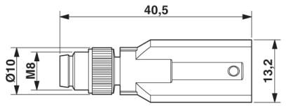 Кабель для датчика / исполнительного элемента-SAC-3P-M8Y/2X10,0-PUR