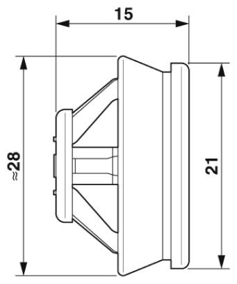 Винтовое крепление мембраны-MG-INC-M16-S67L-PTES-LG