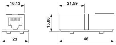 Кабельный разъем RJ45-VS-08-BU/BU-RJ45-F