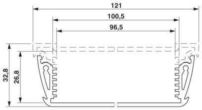 Корпус для электроники-HC-ALU 6-100,5 PROFILE 200