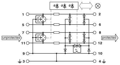 Устройство защиты от перенапряжений-PT-IQ-5-HF-12DC-UT