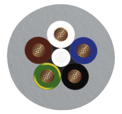 Кабель для датчика / исполнительного элемента-SAC-5P-FR SCO/.../...