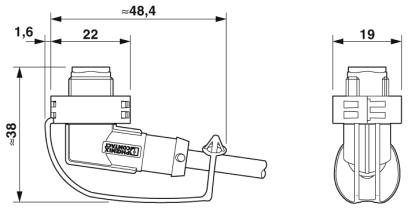 Кабель для датчика / исполнительного элемента-SAC-HZ-4P-MR/0,5-542/FRSHSCOBK