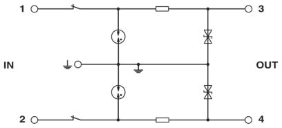 Устройство защиты от перенапряжений-TT-2/2-M-24DC