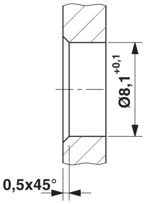 Встраиваемые разъемы-SACC-DSIV-M 8FS-4CON-L 90
