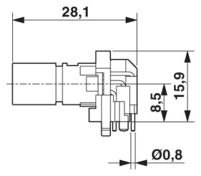 Встраиваемые разъемы-SACC-DSIV-MS-8CON-L90 SCO