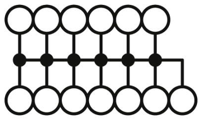 Распределительный блок-PTFIX 6/12X2,5-NS35 PK