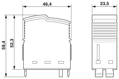 Штекерный модуль для защиты от перенапряжений, тип 1/2-FLT-SEC-T1-350/25-P
