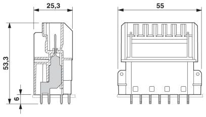 Модуль для контактов-DC-B 6-IB-7X4-PCB-180