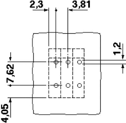 Клеммные блоки для печатного монтажа-FRONT 1,5-V-3,81
