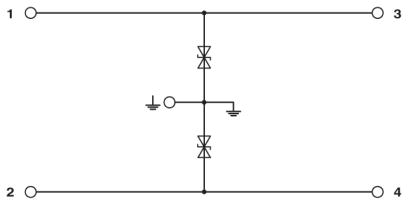 Устройство защиты от перенапряжений-TT-ST-2/2-S-12DC