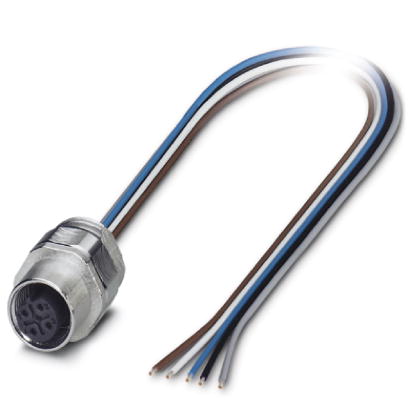 Встраиваемые разъемы-SACC-EC-M12FSB-5CON-PG9/0,5