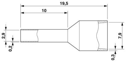 Кабельный наконечник-AI-XL 4-10 GY