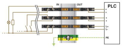 Устройство защиты от перенапряжений-TT-2/2-M-24DC