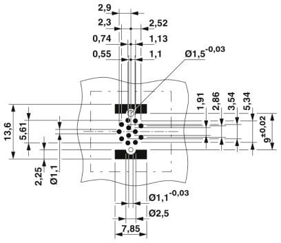Встраиваемые разъемы-SACC-CIP-M12FS-12P SMD SH R32