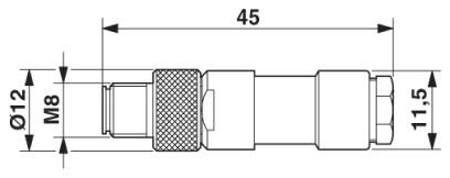 Разъем-SACC-M 8MS-4CON-M