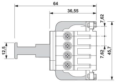 Разъем печатной платы-IPC 5/ 4-STGF-SH-7,62