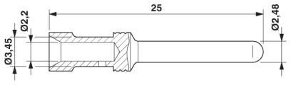 Обжимной контакт-CK2,5-ED-2,50ST AG