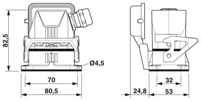 Комплект вставных соединителей-HC-STA-B06PT-BWSC-LS-M20-ELCAL