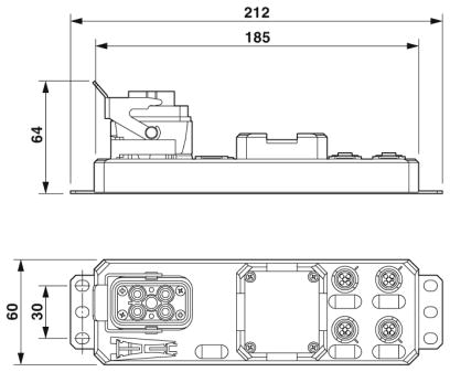 Разветвитель питания-SACB-4/T-L-8FUSE CT AXL