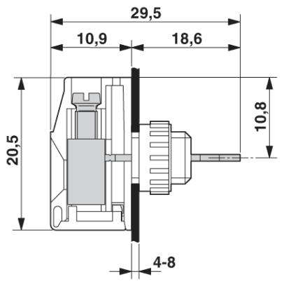 Проходная клемма-VDFK 4-DP