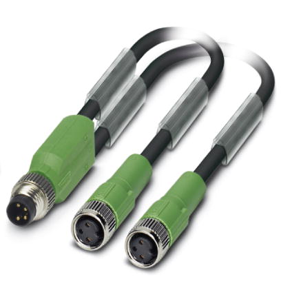 Кабель для датчика / исполнительного элемента-SAC-3P-M8Y/2X1,5-PUR/M 8FS