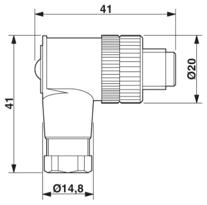 Силовой соединитель-SACC-M12MRS-2PECON-PG 9-M