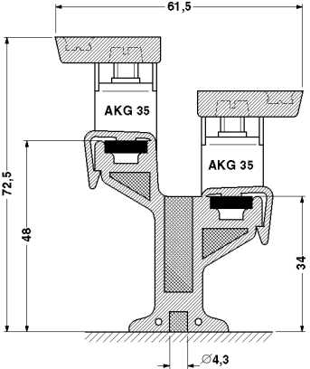 Соединительные клеммы-AKG 35 GN
