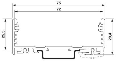Корпус для электроники-UM-ALU 4-72 PROFILE 60