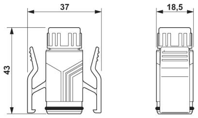 Штекерный соединитель RJ45-CUC-V06-C1PGY-S/R4CEA:10