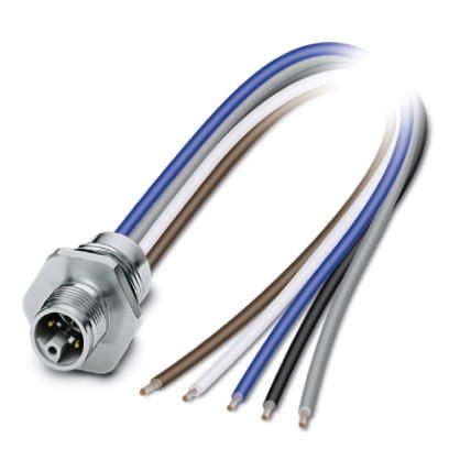 Встраиваемые разъемы-SACC-E-M12MSL-4FE-M16XL/0,2 GR
