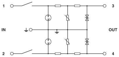 Устройство защиты от перенапряжений-TT-ST-M-2/2-24DC