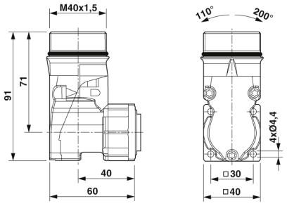 Аппаратн. соединитель, передняя стенка-SM-7EPWN8AA700