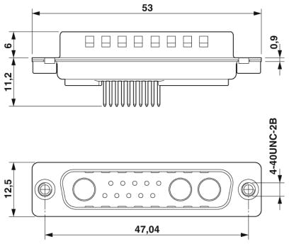 Контактная вставка D-SUB-CUC-DSI-S1STZ-S/DSLSB3P10S