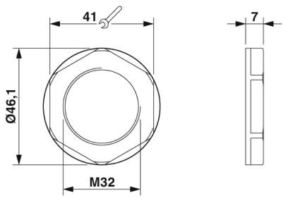 Контргайка-A-INL-M32-P-LG