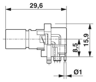 Встраиваемые разъемы-SACC-DSIV-MS-4CON-L90 SH SCO