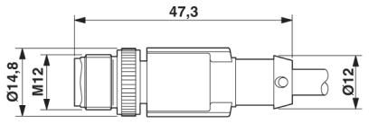 Кабель для датчика / исполнительного элемента-SAC-5P-M12MS/10,0-PUR SH